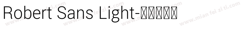 Robert Sans Light字体转换